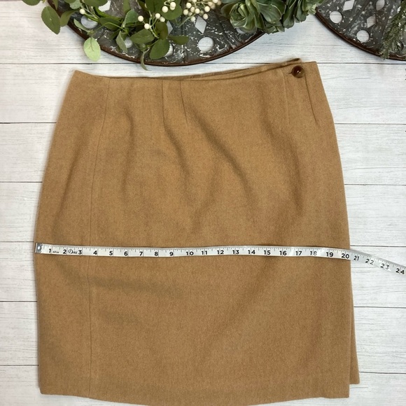 Vintage David N Camel Hair Wrap Skirt - Picture 5 of 12